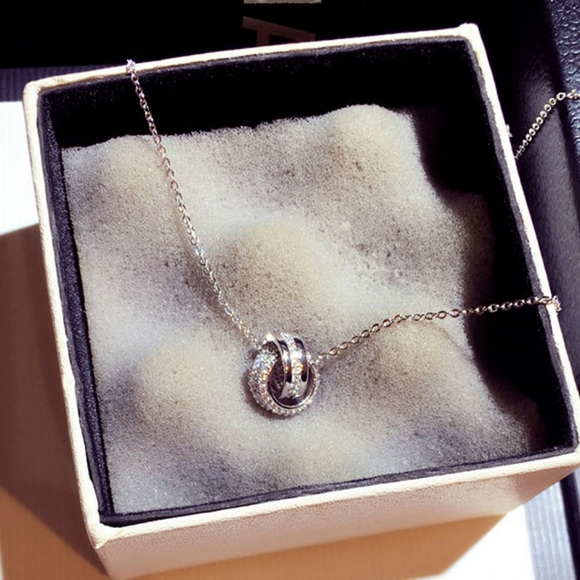 14k gold diamond necklace - Picture 4 of 13